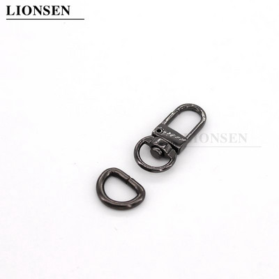 Lionsen 8 σετ Ανταλλακτικά τσάντας Αξεσουάρ Πόρπη τσάντας αποσκευών Γάντζος κουμπώματος/Σκύλος, Κρεμάστρα τσάντας Αστακός Κούμπωμα D δακτύλιος διαμέτρου 10 mm