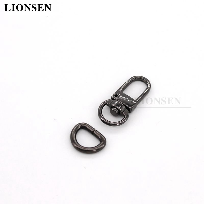 Lionsen 8 σετ Ανταλλακτικά τσάντας Αξεσουάρ Πόρπη τσάντας αποσκευών Γάντζος κουμπώματος/Σκύλος, Κρεμάστρα τσάντας Αστακός Κούμπωμα D δακτύλιος διαμέτρου 10 mm