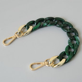 Táska fogantyús lánc DIY akrilgyanta kézitáska pánt váll pénztárca csere pántok csatokkal táskákhoz