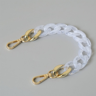 Táska fogantyús lánc DIY akrilgyanta kézitáska pánt váll pénztárca csere pántok csatokkal táskákhoz