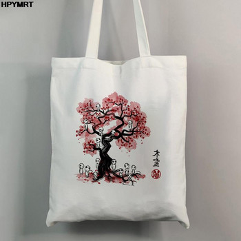 Totoro Studio Ghibli Miyazaki Hayao Shopper Bag Τσάντες Anime Γυναικεία τσάντα για ψώνια Γυναικεία τσάντα οικολογικού καμβά