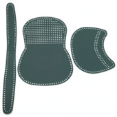 3 db/készlet Új szőtt PU bőr hálós kézzel készített nyeregtáska barkácsolás bőr kiegészítők kötőtáska PU bőrtáska kiegészítők tábla