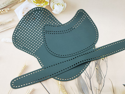 3 db/készlet Új szőtt PU bőr hálós kézzel készített nyeregtáska barkácsolás bőr kiegészítők kötőtáska PU bőrtáska kiegészítők tábla