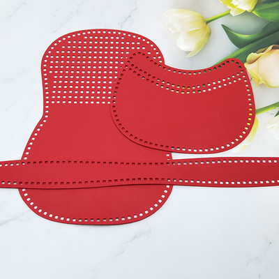 3 db/készlet Új szőtt PU bőr hálós kézzel készített nyeregtáska barkácsolás bőr kiegészítők kötőtáska PU bőrtáska kiegészítők tábla