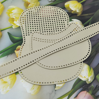 3 db/készlet Új szőtt PU bőr hálós kézzel készített nyeregtáska barkácsolás bőr kiegészítők kötőtáska PU bőrtáska kiegészítők tábla