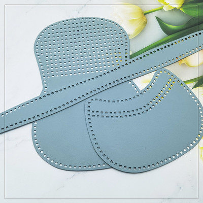 3 db/készlet Új szőtt PU bőr hálós kézzel készített nyeregtáska barkácsolás bőr kiegészítők kötőtáska PU bőrtáska kiegészítők tábla