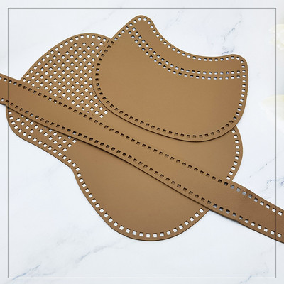 3 db/készlet Új szőtt PU bőr hálós kézzel készített nyeregtáska barkácsolás bőr kiegészítők kötőtáska PU bőrtáska kiegészítők tábla
