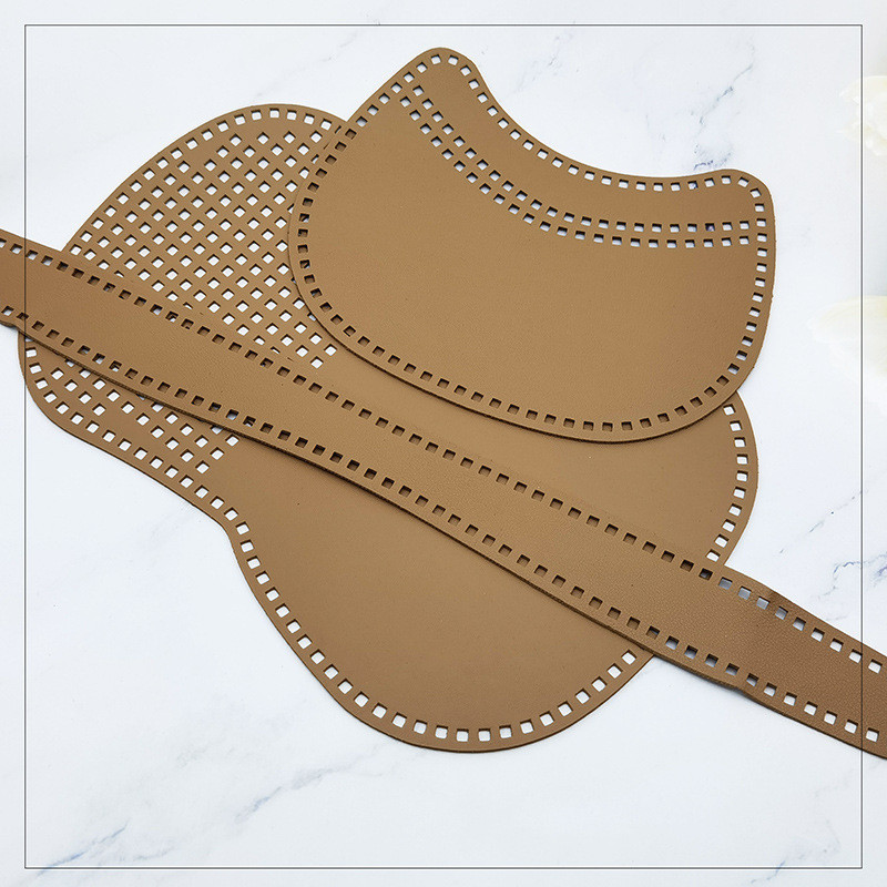 3 db/készlet Új szőtt PU bőr hálós kézzel készített nyeregtáska barkácsolás bőr kiegészítők kötőtáska PU bőrtáska kiegészítők tábla