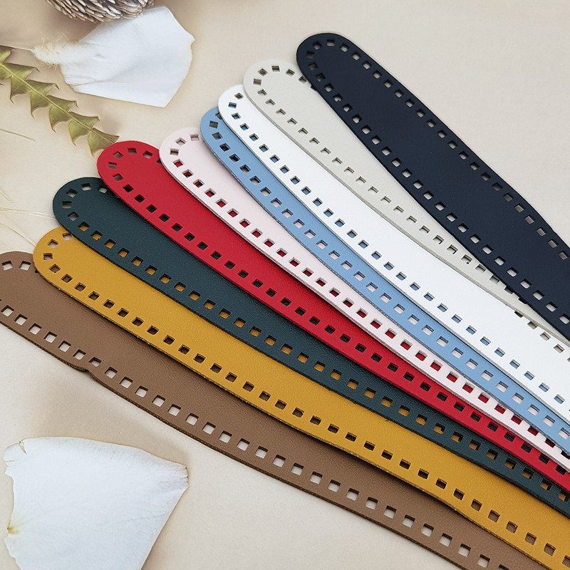 3 db/készlet Új szőtt PU bőr hálós kézzel készített nyeregtáska barkácsolás bőr kiegészítők kötőtáska PU bőrtáska kiegészítők tábla