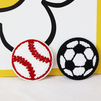Μπαλώματα ποδοσφαίρου μπάσκετ σενίλ Κεντήματα Σίδερο σε Μπαλώματα για Ρούχα Μπέιζμπολ Sports Lovers Μπουφάν Απλικέ Διακόσμηση