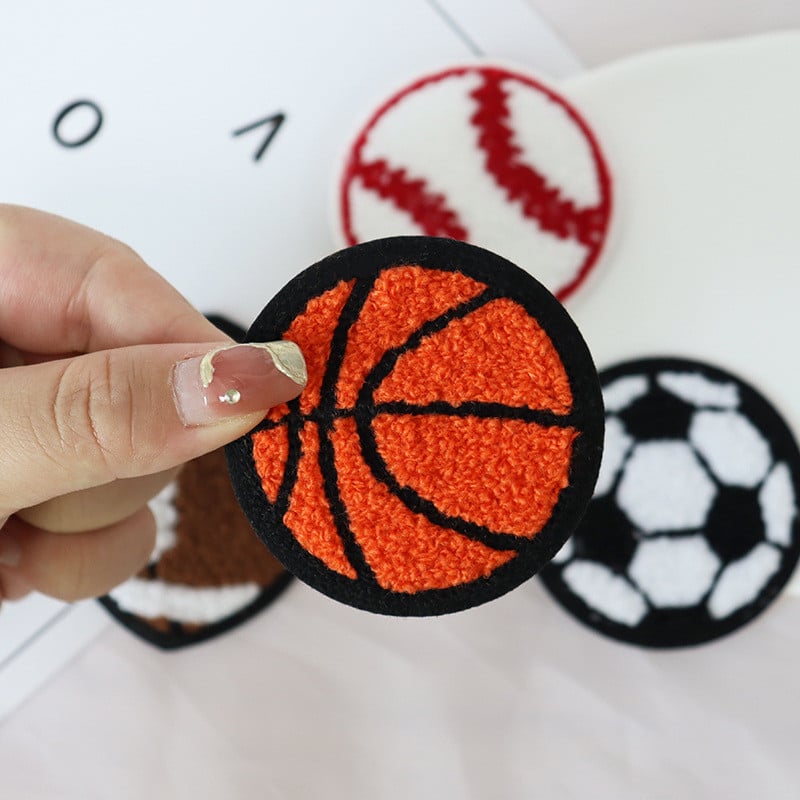 Nogomet, košarka, šanilski vez, zakrpe, zakrpe za odjeću, bejzbol, ljubitelji sporta, jakne, ukrasi s aplikacijama