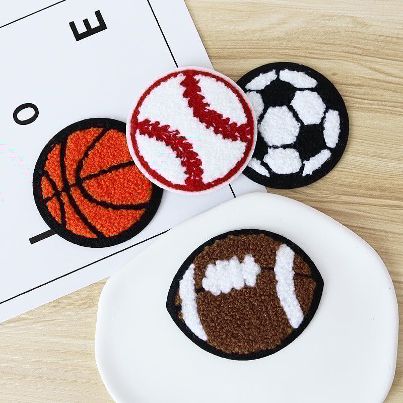 Nogomet, košarka, šanilski vez, zakrpe, zakrpe za odjeću, bejzbol, ljubitelji sporta, jakne, ukrasi s aplikacijama