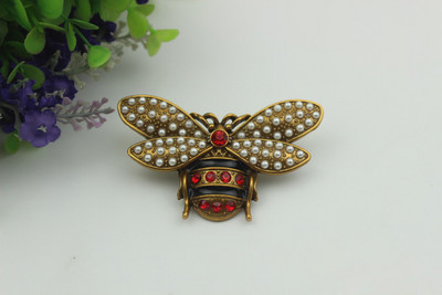 Dodaci za prtljagu u 2 boje Ručna torbica od legure cinka Set svrdla Prekrasne biserne pčele ukrasna torba s kopčom Dodaci za hardver