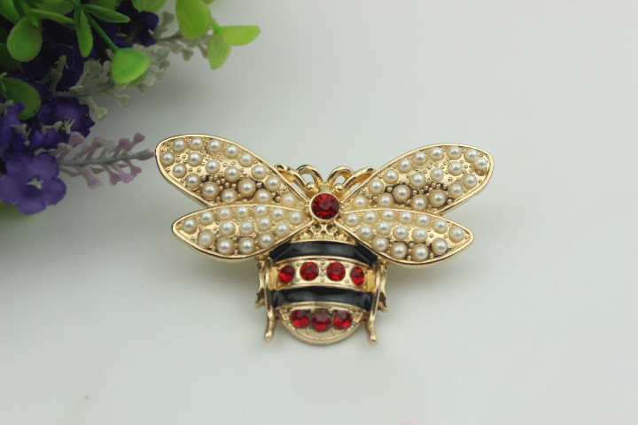 Dodaci za prtljagu u 2 boje Ručna torbica od legure cinka Set svrdla Prekrasne biserne pčele ukrasna torba s kopčom Dodaci za hardver