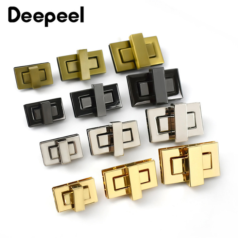 2gab Deepeel Metāla Turn Twist Lock sprādzes DIY rokassomu somām maciņam Aparatūra Aizdare Somas Aizbīdnis Daļas Aksesuāri BF616