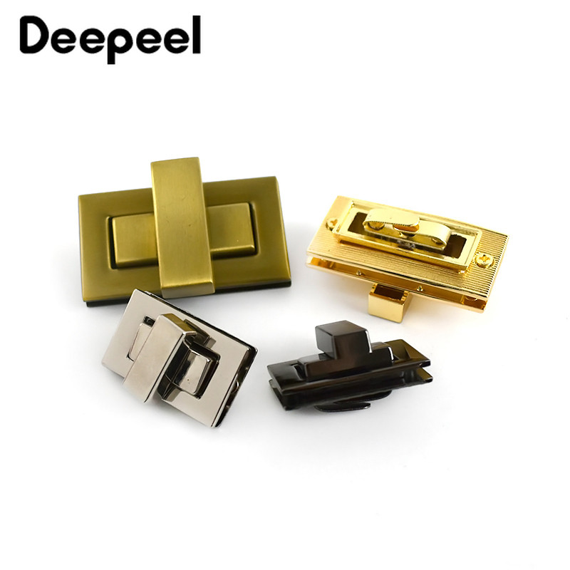 2gab Deepeel Metāla Turn Twist Lock sprādzes DIY rokassomu somām maciņam Aparatūra Aizdare Somas Aizbīdnis Daļas Aksesuāri BF616