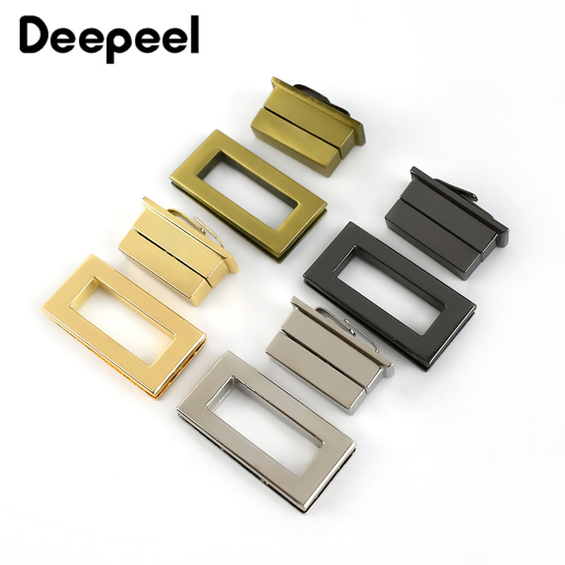 2gab Deepeel Metāla Turn Twist Lock sprādzes DIY rokassomu somām maciņam Aparatūra Aizdare Somas Aizbīdnis Daļas Aksesuāri BF616
