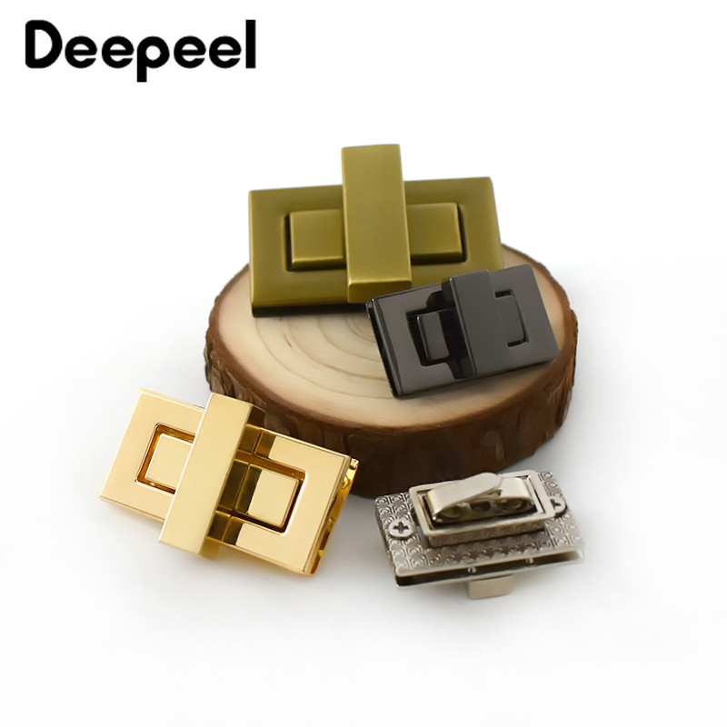 2gab Deepeel Metāla Turn Twist Lock sprādzes DIY rokassomu somām maciņam Aparatūra Aizdare Somas Aizbīdnis Daļas Aksesuāri BF616