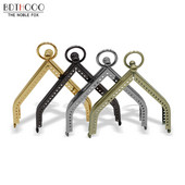 11 cm-es fém erszénykeret csókcsat barkácstartozékok Vintage érme tengelykapcsoló háromszöghöz