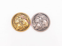 10 vnt. Amerikos vakarų indėnų vyriausiojo vilko erelio galvos, odinio rankdarbių diržo balno segtukas Concho puošmena atsukama atgal