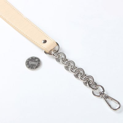 1 τεμ 56,5 εκ. ώμος χιαστί τσάντα λουράκι PU Δερμάτινη λαβή τσάντας με μεταλλικές αλυσίδες 2 εκ. Ανταλλακτικό τσάντα τσάντα ζώνης αξεσουάρ