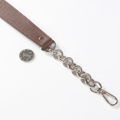 1 τεμ 56,5 εκ. ώμος χιαστί τσάντα λουράκι PU Δερμάτινη λαβή τσάντας με μεταλλικές αλυσίδες 2 εκ. Ανταλλακτικό τσάντα τσάντα ζώνης αξεσουάρ