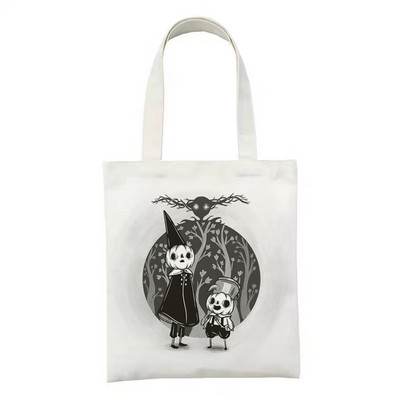 Női vászon bevásárlótáska Női vászontáska Vicces gombás ökokézitáska hordtáska újrafelhasználható bevásárlótáskák diákkönyves táskák