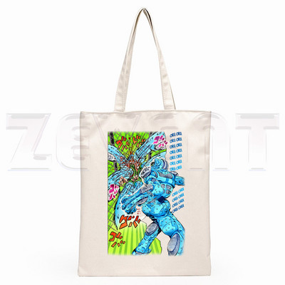 JoJo Bizarr Kaland Kő Óceán Acélgolyó Futás JoJo Oroszlán Rajzfilm Nyomtatás Bevásárlótáskák Lányok Divat Alkalmi csomag Kézitáska