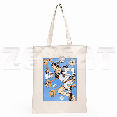 JoJo Bizarr Kaland Kő Óceán Acélgolyó Futás JoJo Oroszlán Rajzfilm Nyomtatás Bevásárlótáskák Lányok Divat Alkalmi csomag Kézitáska