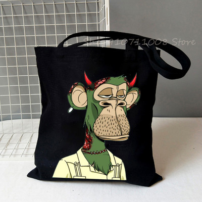 Nuobodu Ape jachtklubas Vintažiniai pirkėjų krepšiai, moteriški, vyriški, pirkinių krepšiai, krepšys, pečių krepšys, drobiniai krepšiai NFT mados aukštosios gatvės krepšiai