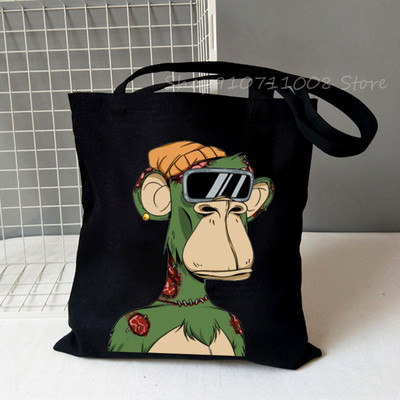 Nuobodu Ape jachtklubas Vintažiniai pirkėjų krepšiai, moteriški, vyriški, pirkinių krepšiai, krepšys, pečių krepšys, drobiniai krepšiai NFT mados aukštosios gatvės krepšiai