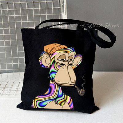 Nuobodu Ape jachtklubas Vintažiniai pirkėjų krepšiai, moteriški, vyriški, pirkinių krepšiai, krepšys, pečių krepšys, drobiniai krepšiai NFT mados aukštosios gatvės krepšiai