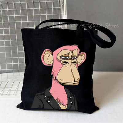 Nuobodu Ape jachtklubas Vintažiniai pirkėjų krepšiai, moteriški, vyriški, pirkinių krepšiai, krepšys, pečių krepšys, drobiniai krepšiai NFT mados aukštosios gatvės krepšiai