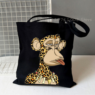 Nuobodu Ape jachtklubas Vintažiniai pirkėjų krepšiai, moteriški, vyriški, pirkinių krepšiai, krepšys, pečių krepšys, drobiniai krepšiai NFT mados aukštosios gatvės krepšiai