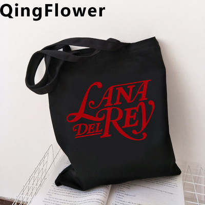 Lana Del Rey пазарска чанта за многократна употреба памук bolso shopper bolsas de tela чанта плат юта reciclaje sacola sacolas