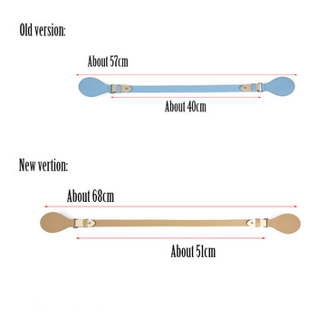 TANQU Νέος Μακρύς Επίπεδος Χειρολαβή λουράκι με σταγόνα για Obasket Obag Faux Δερμάτινη Ζώνη Λαβή Αφαιρούμενο Drop End 57cm για O Bag