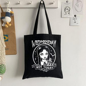 Wednesday Addams torba za kupnju ručna torba torba od jute tote eko višekratna torba za kupnju boodschappentas bolsa compra višekratna sacolas