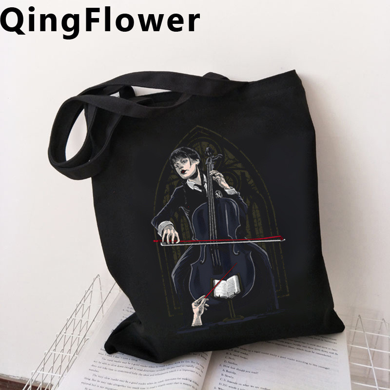 Wednesday Addams torba za kupnju ručna torba torba od jute tote eko višekratna torba za kupnju boodschappentas bolsa compra višekratna sacolas