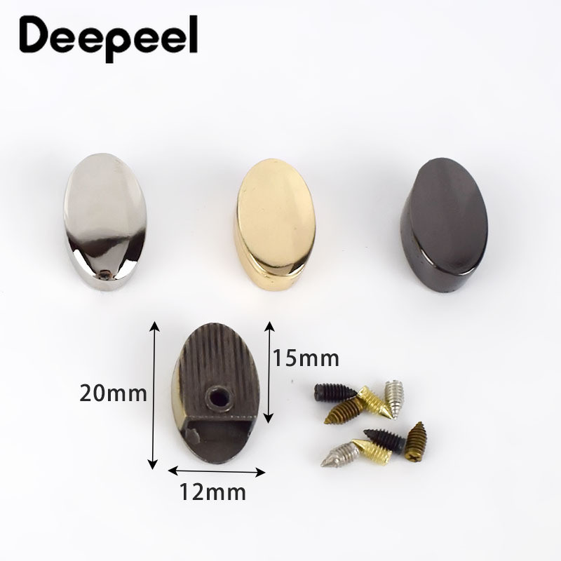 10 komada Deepeel Metalni patentni zatvarač Povucite rep Brava Kopča Kopča Zip Kabel Čep Čep Vijčani čep DIY torbe Kožni hardver Pribor Rukotvorine