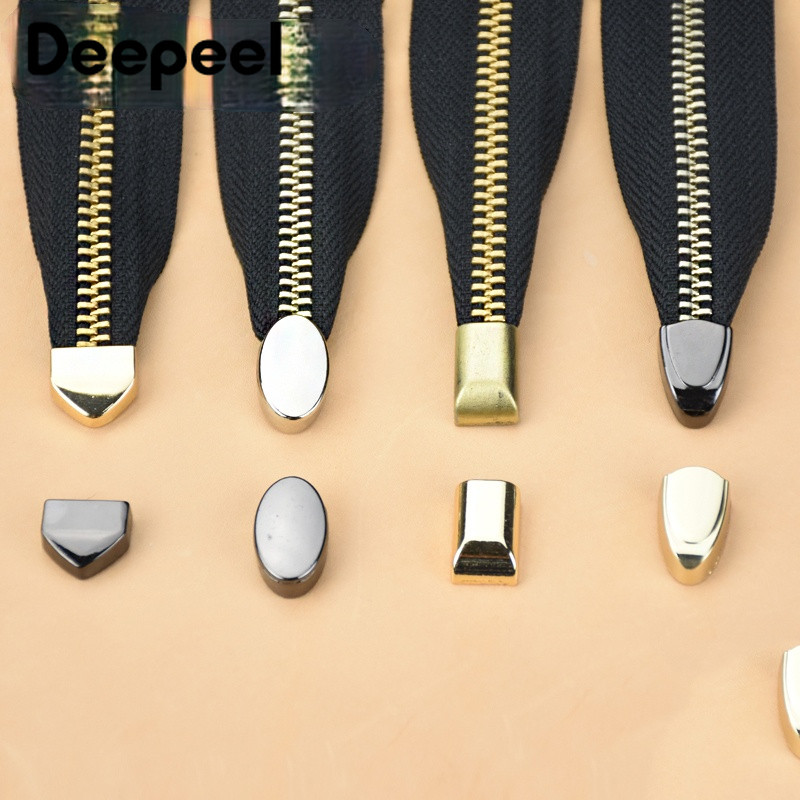 10 komada Deepeel Metalni patentni zatvarač Povucite rep Brava Kopča Kopča Zip Kabel Čep Čep Vijčani čep DIY torbe Kožni hardver Pribor Rukotvorine