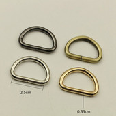 (10 vnt. / siunta) „Pasidaryk pats“ rankinio odinio bagažo krepšio vidinis skersmuo 25 mm peties diržo jungtis, skirta reguliuoti D žiedo pusiau žiedas Sagčių priedai