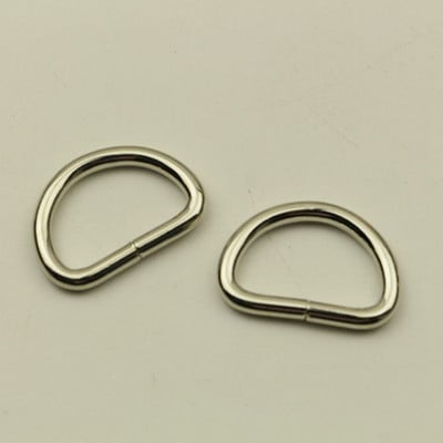 (10 vnt. / siunta) „Pasidaryk pats“ rankinio odinio bagažo krepšio vidinis skersmuo 25 mm peties diržo jungtis, skirta reguliuoti D žiedo pusiau žiedas Sagčių priedai