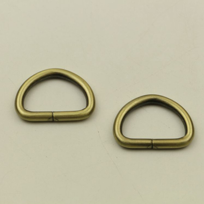 (10 vnt. / siunta) „Pasidaryk pats“ rankinio odinio bagažo krepšio vidinis skersmuo 25 mm peties diržo jungtis, skirta reguliuoti D žiedo pusiau žiedas Sagčių priedai