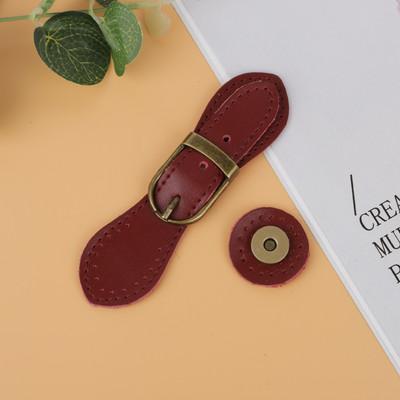 Natūralios odinės rankinės su metaliniu užsegimu Rankų darbo piniginės užsegimo kortelių paketas su užsegimu piniginės sagtimi rankinės mygtukų priedai