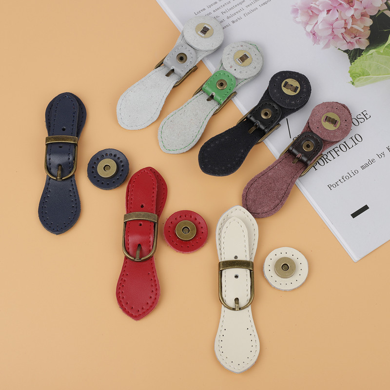 Natūralios odinės rankinės su metaliniu užsegimu Rankų darbo piniginės užsegimo kortelių paketas su užsegimu piniginės sagtimi rankinės mygtukų priedai