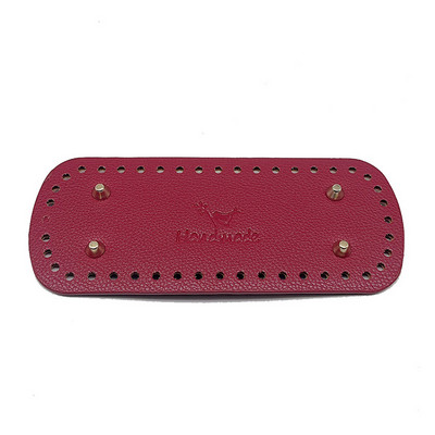 20 * 8 cm pikk ovaalne põhi silmkoelise koti jaoks PU nahast koti tarvikud Käsitsi valmistatud põhjaga DIY heegeldatud pad Naiste koti alumine käekoti osa