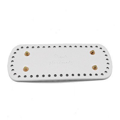 20 * 8 cm pikk ovaalne põhi silmkoelise koti jaoks PU nahast koti tarvikud Käsitsi valmistatud põhjaga DIY heegeldatud pad Naiste koti alumine käekoti osa