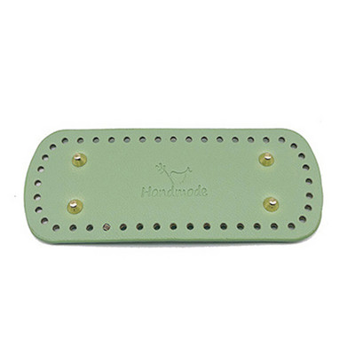 20 * 8 cm pikk ovaalne põhi silmkoelise koti jaoks PU nahast koti tarvikud Käsitsi valmistatud põhjaga DIY heegeldatud pad Naiste koti alumine käekoti osa