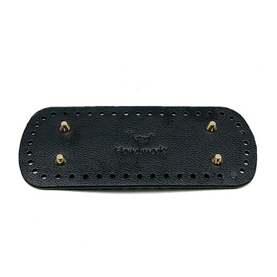 20 * 8 cm pikk ovaalne põhi silmkoelise koti jaoks PU nahast koti tarvikud Käsitsi valmistatud põhjaga DIY heegeldatud pad Naiste koti alumine käekoti osa