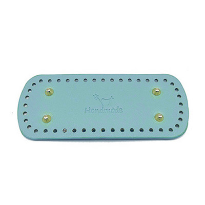 20 * 8 cm pikk ovaalne põhi silmkoelise koti jaoks PU nahast koti tarvikud Käsitsi valmistatud põhjaga DIY heegeldatud pad Naiste koti alumine käekoti osa